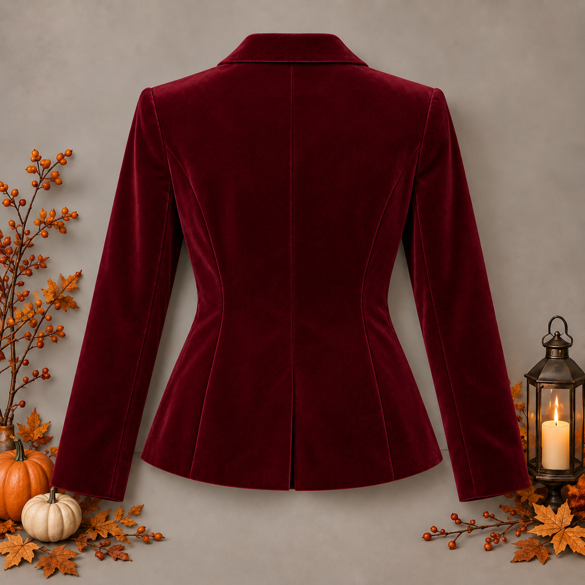 Blazer burdeos Halloween, trasera