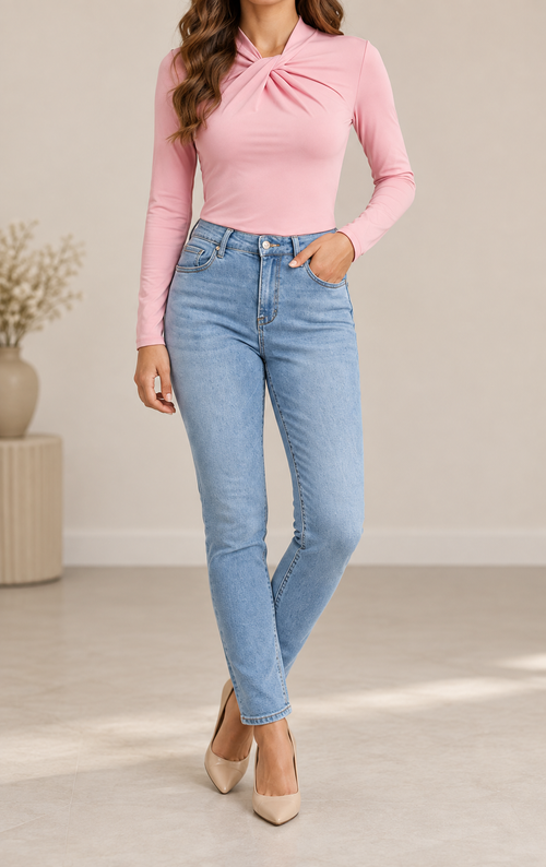 Camiseta Twist Cuello Mujer