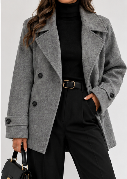 Chaqueta formal gris frontal