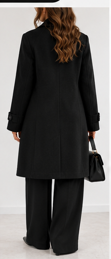 Chaqueta formal negro trasera