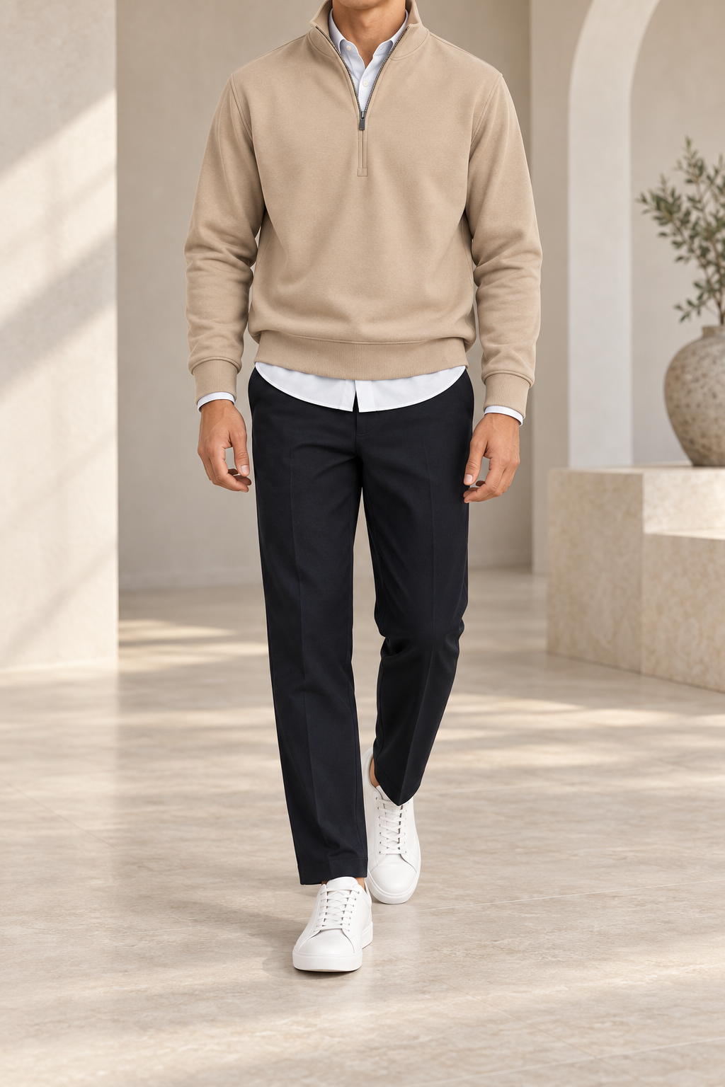 Conjunto beige desierto frontal