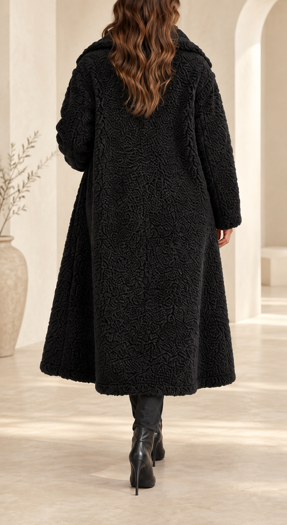 Conjunto de Borrego + Jersey Negro trasera