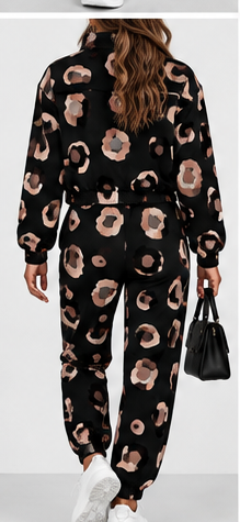 Conjunto leopardo negro trasera