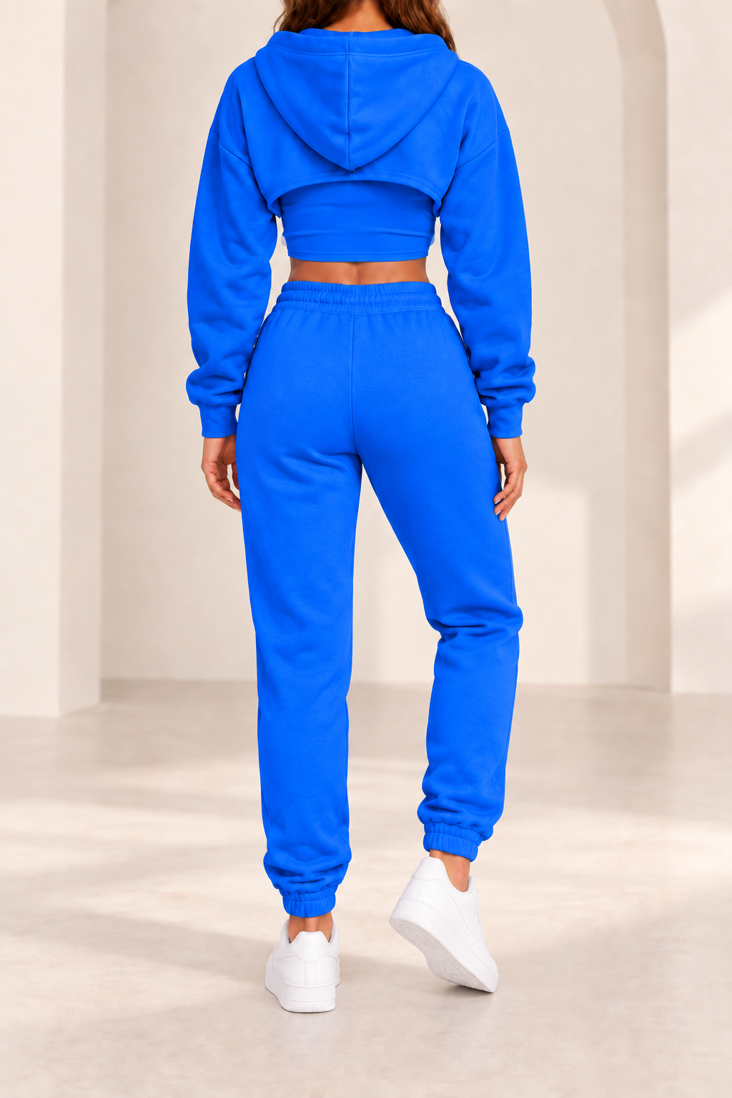 Conjunto Urban azul eléctrico - vista trasera