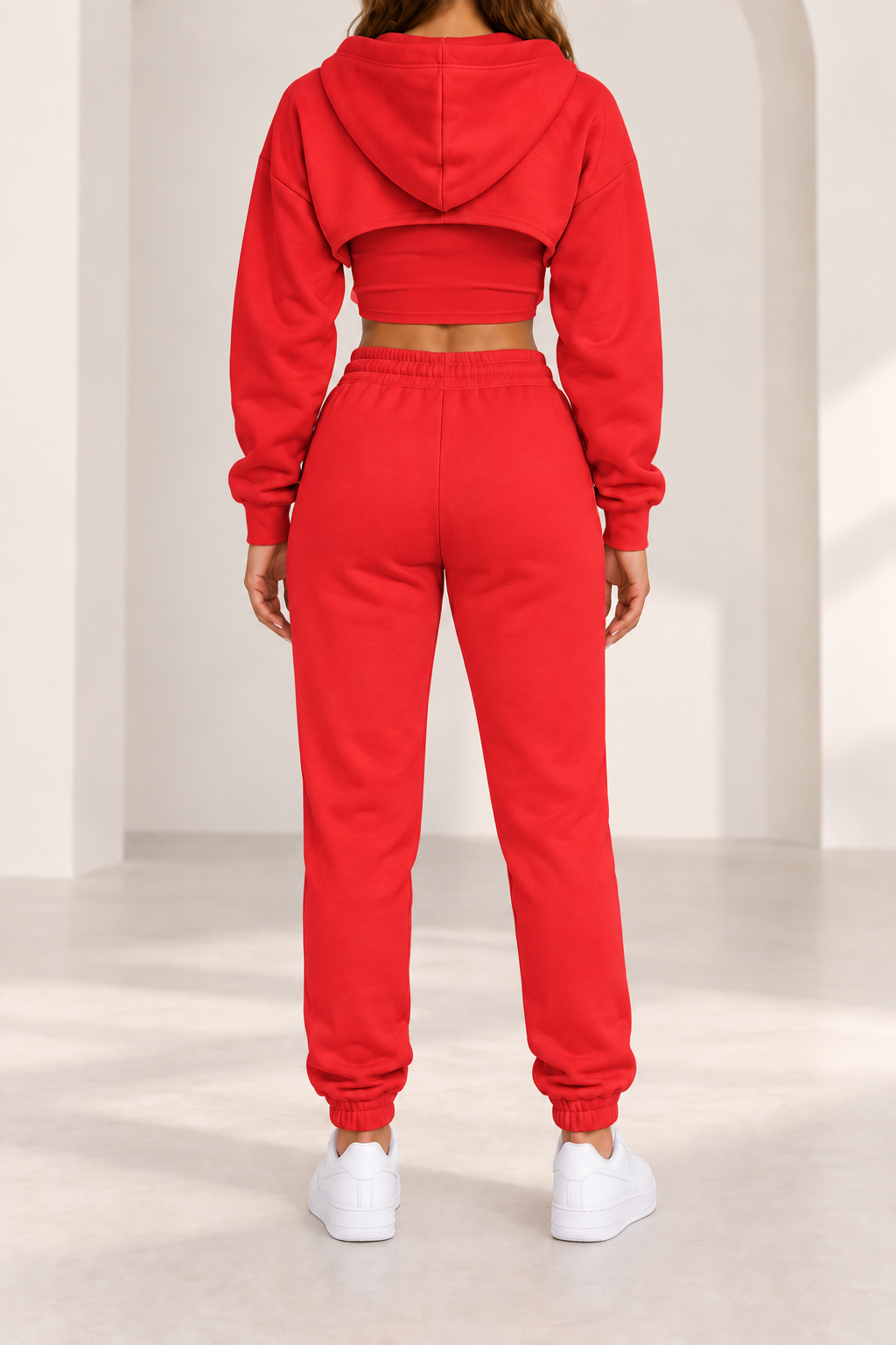 Conjunto Urban rojo vivo - vista trasera