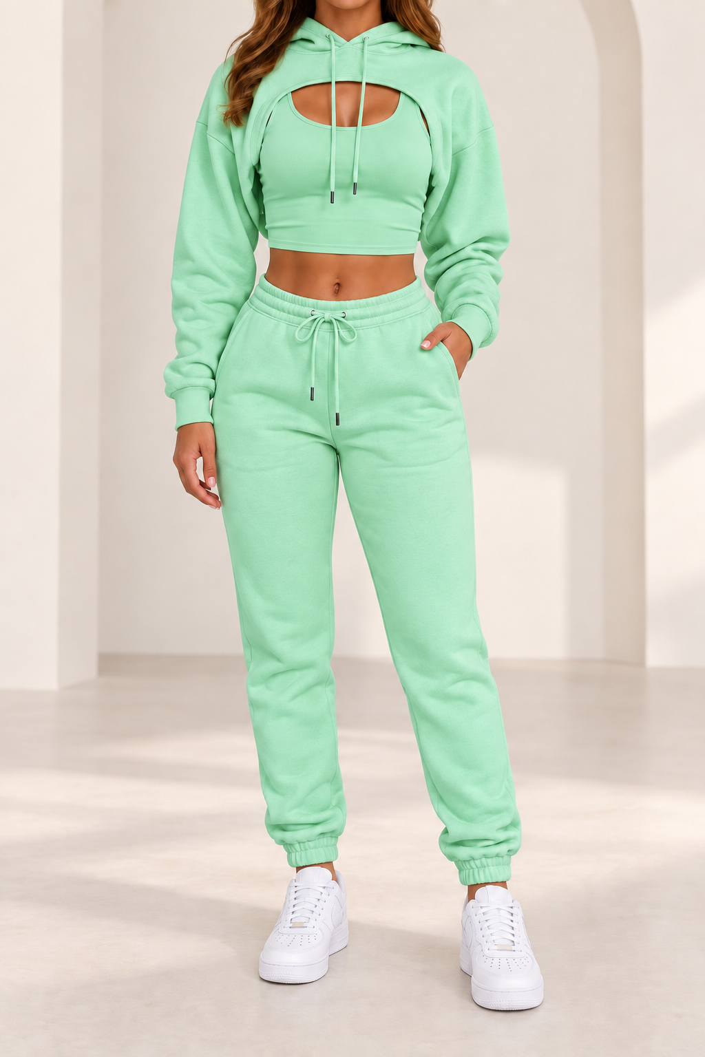 Conjunto Urban verde menta - vista frontal