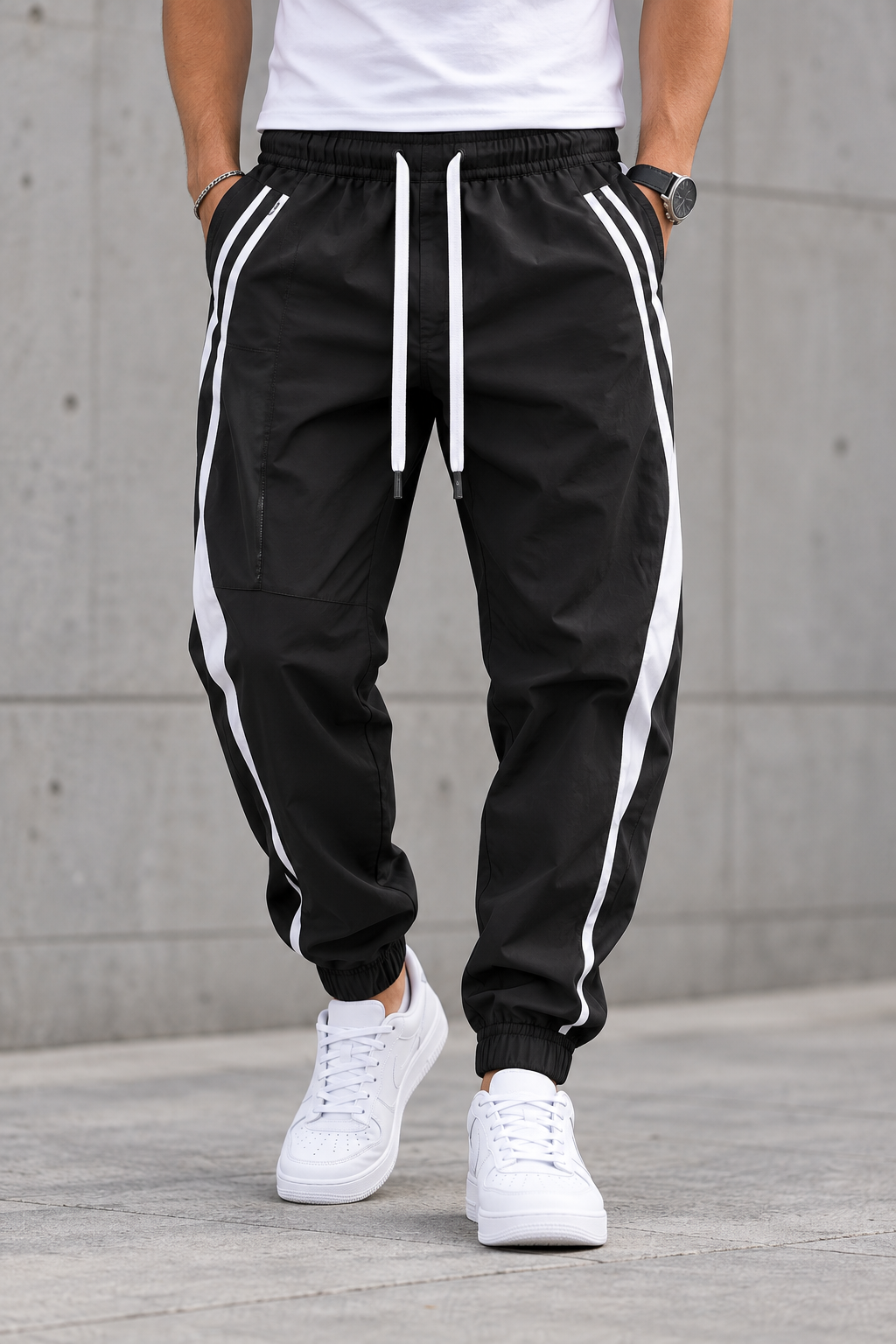 Pantalón Jogger Urbano de Hombre - Negro frontal