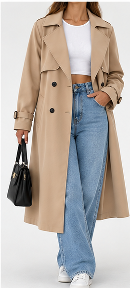 Gabardina desierto frontal