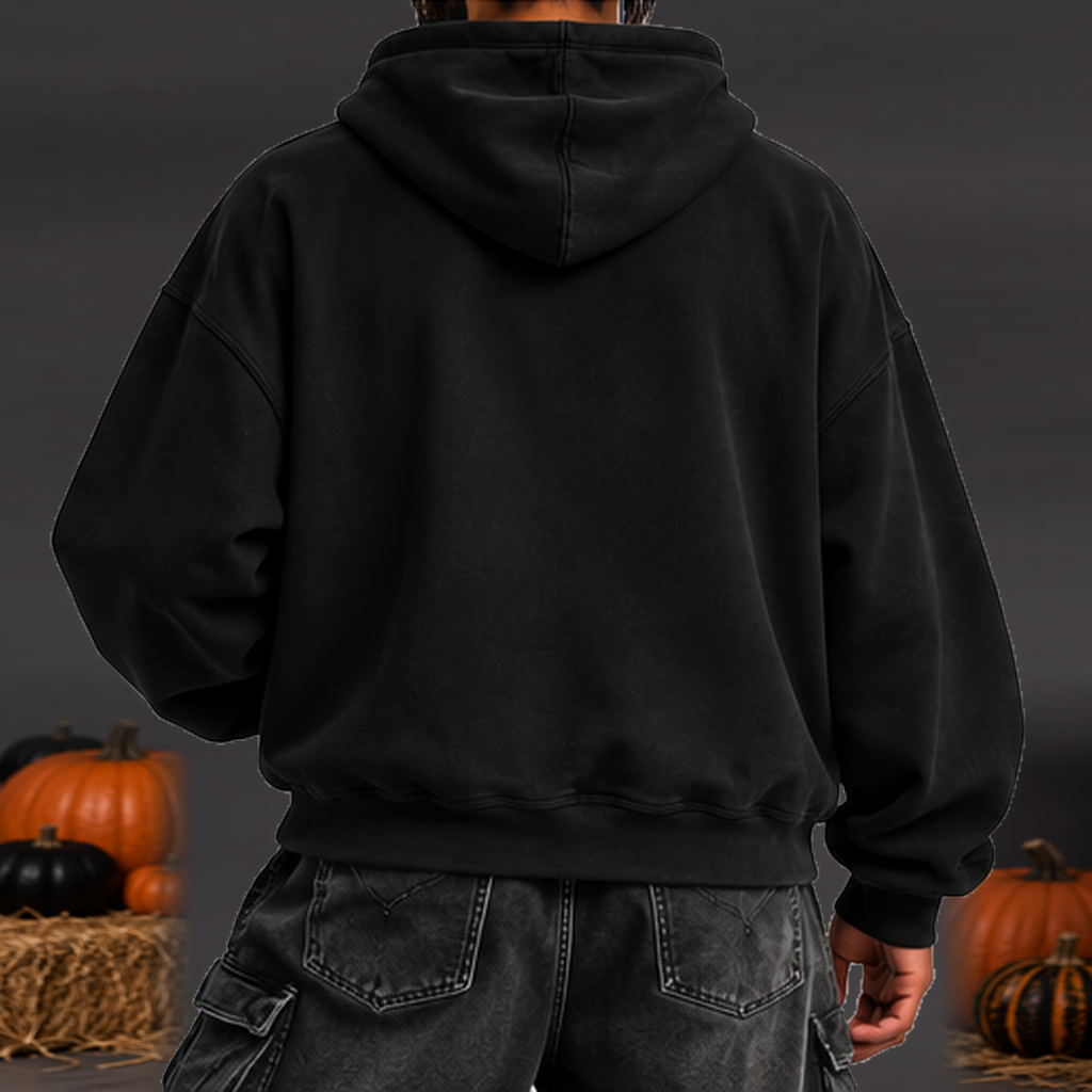 Sudadera Halloween Jack Hombre - Negro - vista trasera