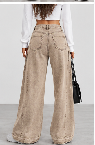 Jeans marrón desierto trasera
