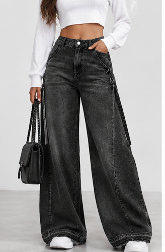 Jeans negros frontal