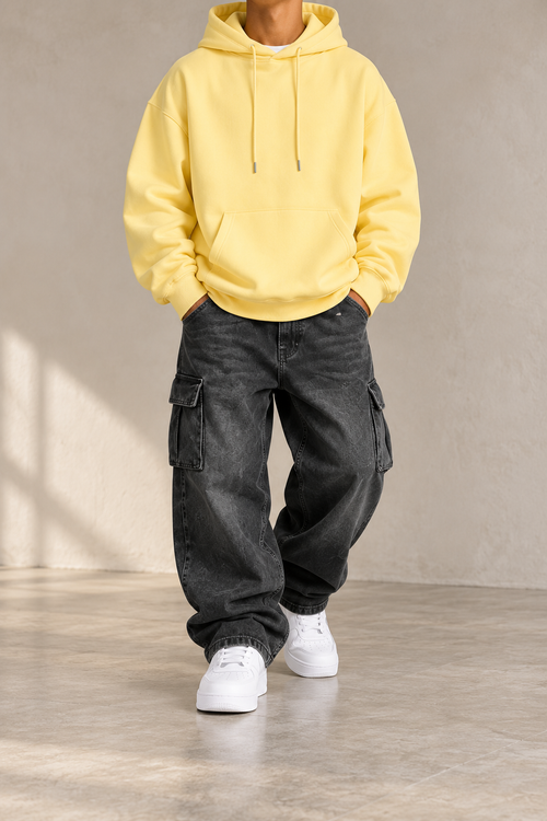 Sudadera Básica Oversize Hombre