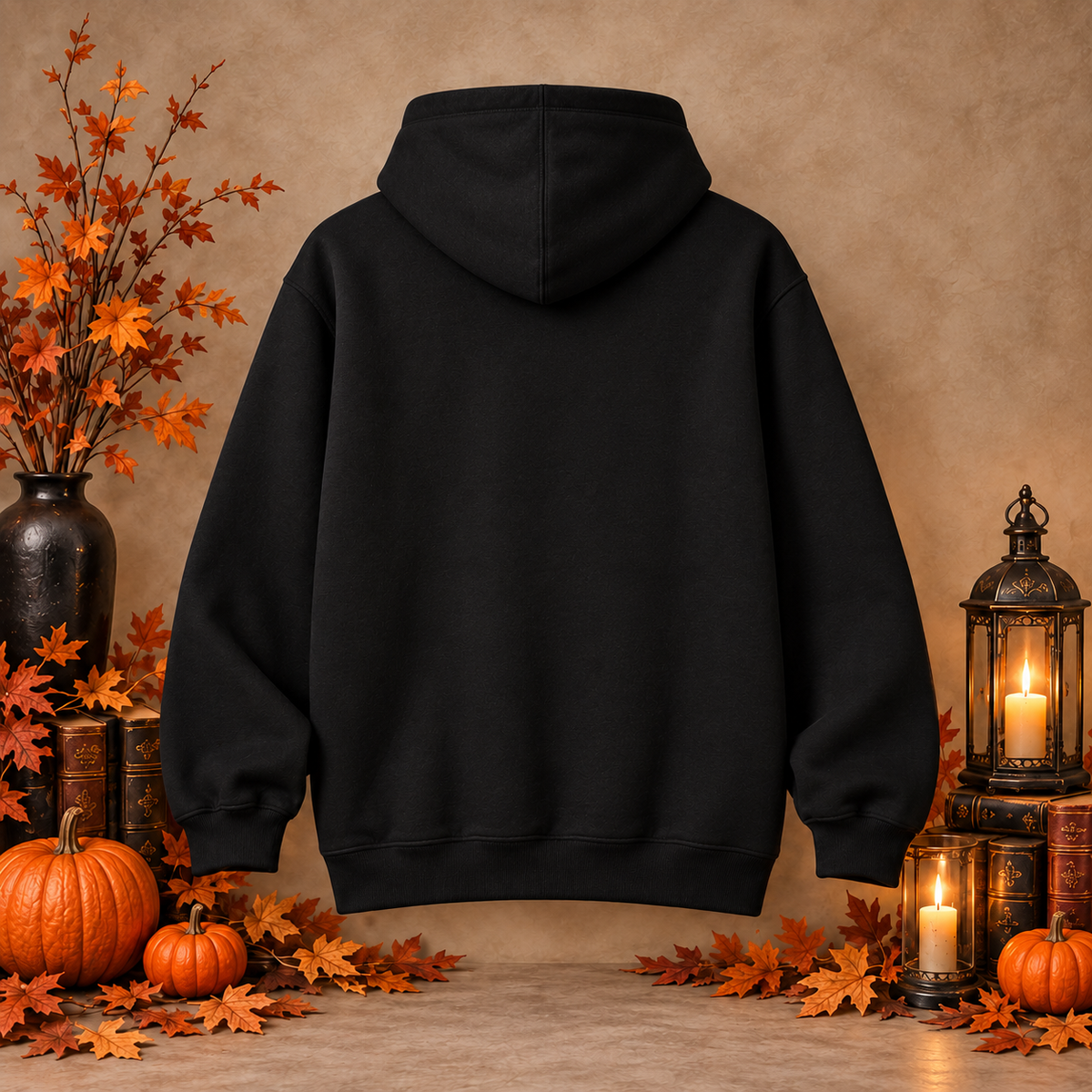 Sudadera negra de fantasma Halloween, trasera