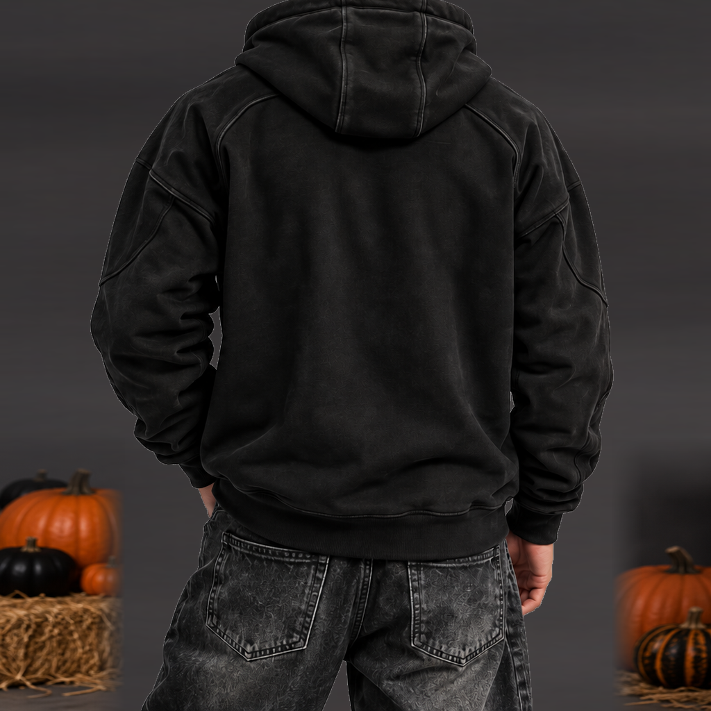 Sudadera Táctica Umbrella Hombre - Negro - vista trasera