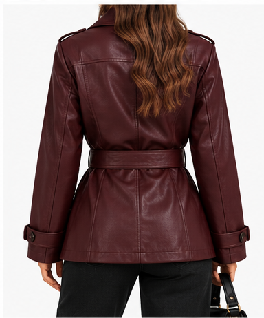Chaqueta Verona burdeos trasera limpia
