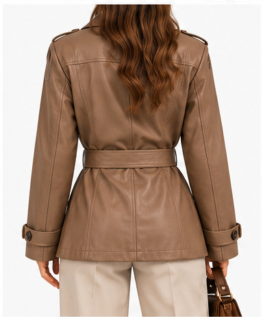 Chaqueta Verona marrón desierto trasera limpia