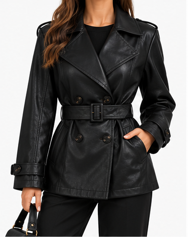 Chaqueta Verona negra frontal limpia